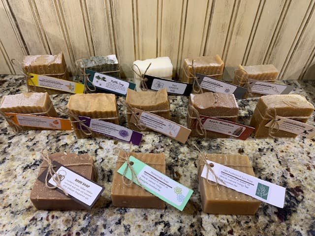 Sarah's handmade tallow soap. Shipping included in price.